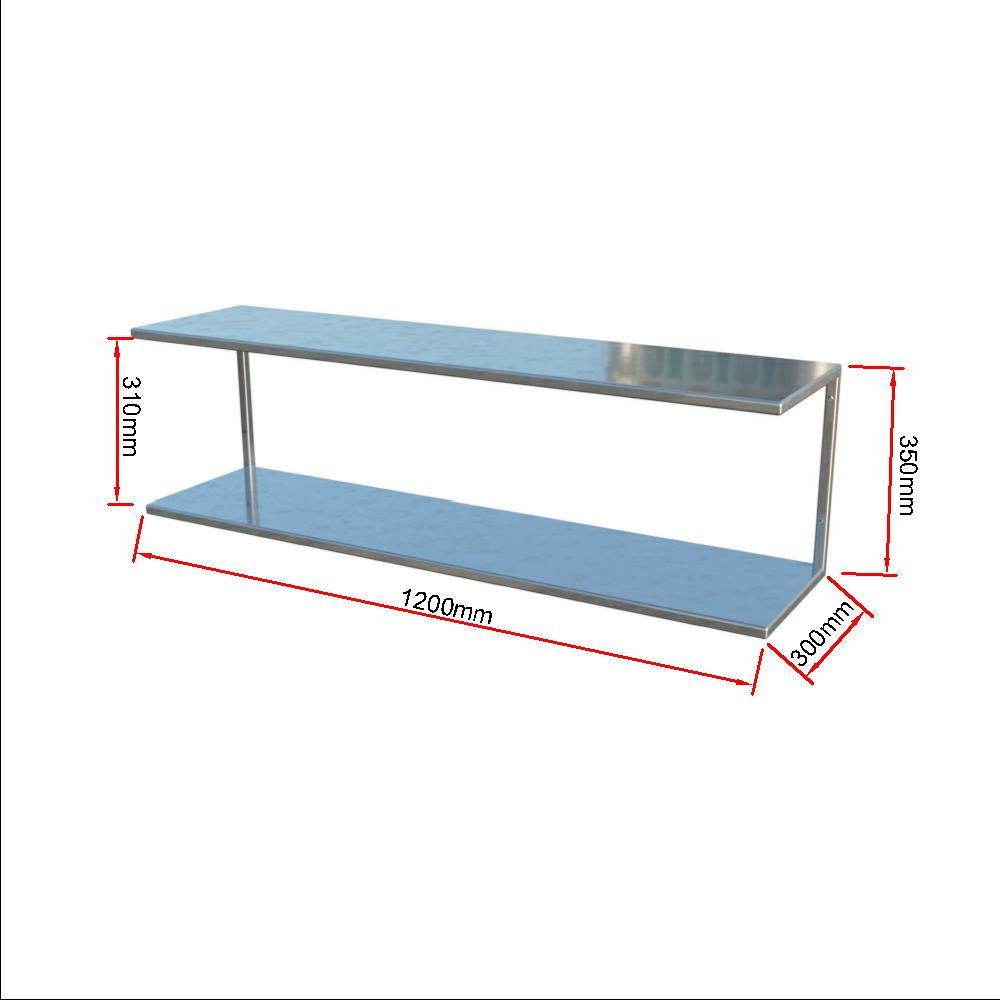 Wandbord 300 zur Wandbefestigung / 2 Etage B:1200