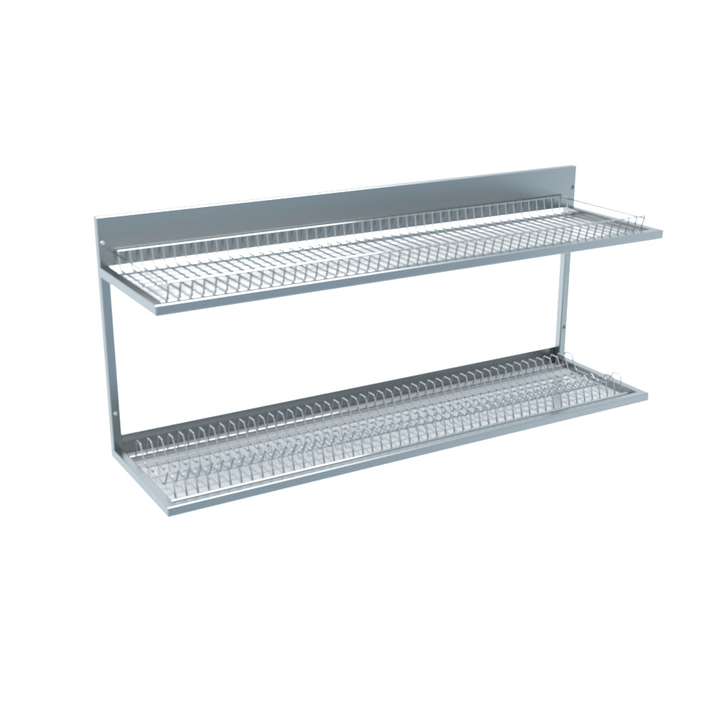 Edelstahl Abtropf- und Lagergestell / 325, 2 Etagen B:1200