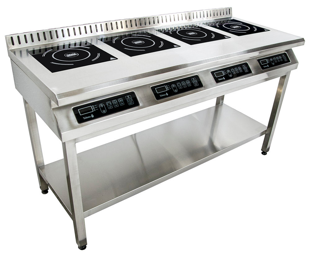 Induktionsherd Tehma Slim, 4 Brenner stationär 14KW