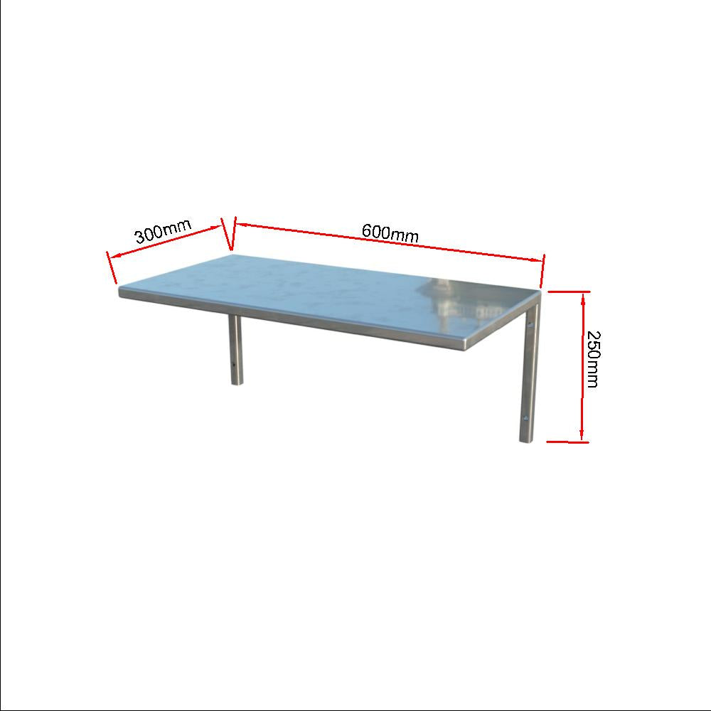 Wandbord 300  zur Wandbefestigung / 1 Etage B:600