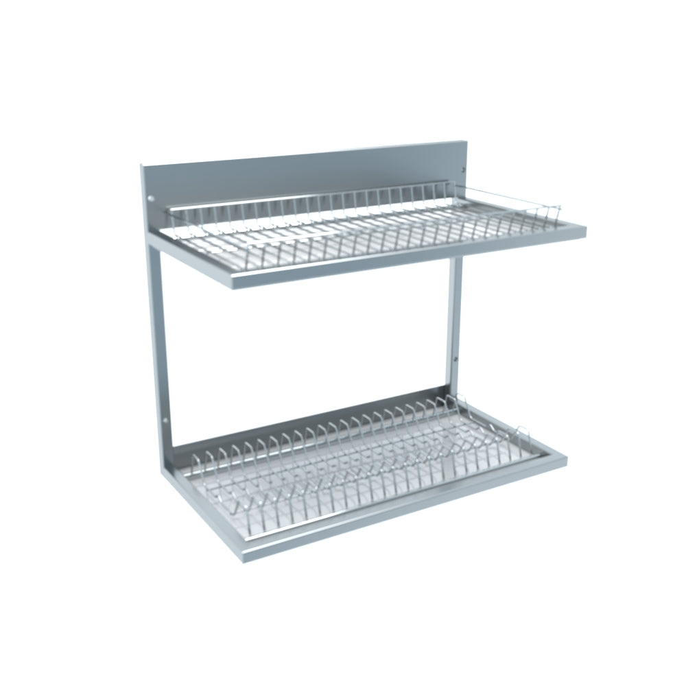 Edelstahl Abtropf- und Lagergestell / 325, 2 Etagen B:600